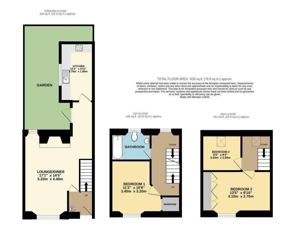 Floorplans For Milton Street, Brixham