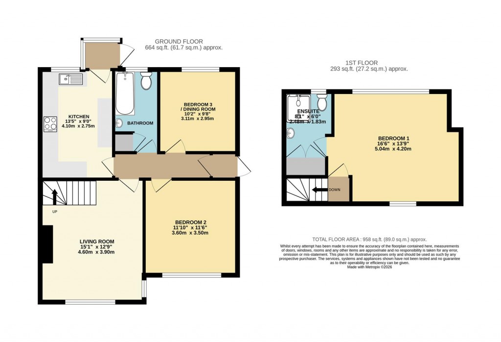 Floorplans For Southdown Avenue, Higher Brixham, Brixham