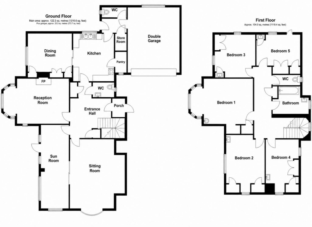 Floorplans For Shorton Road, Preston, Paignton