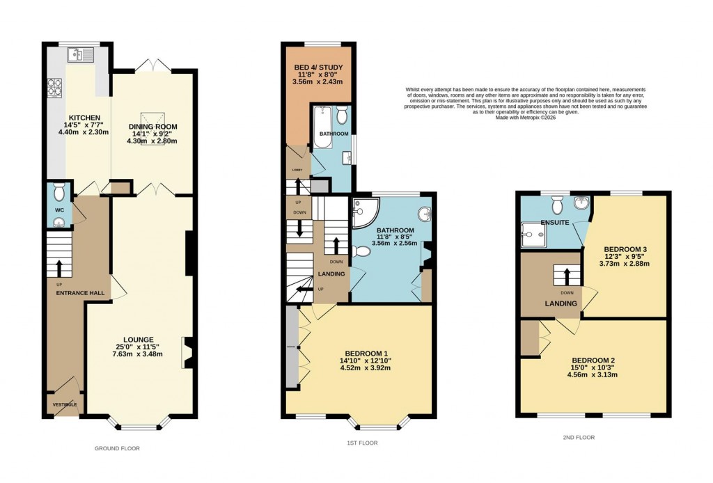 Floorplans For Bella Vista Road, Brixham