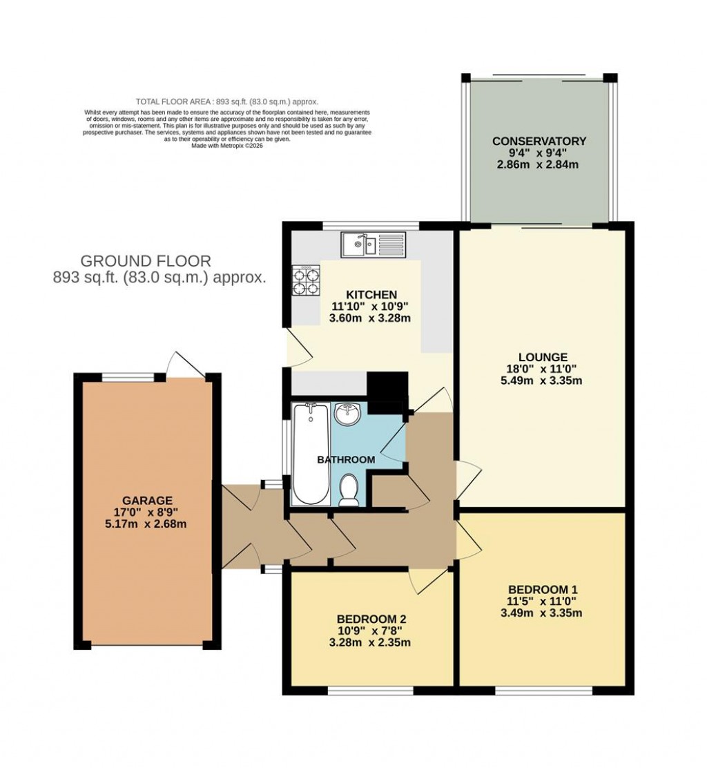 Floorplans For Summercourt Way, Brixham