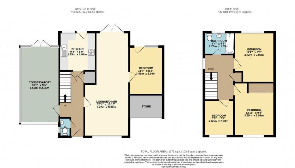 Floorplans For Deep Dene Close, Brixham