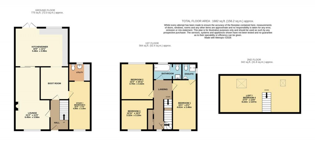 Floorplans For Elizabeth Avenue, Brixham